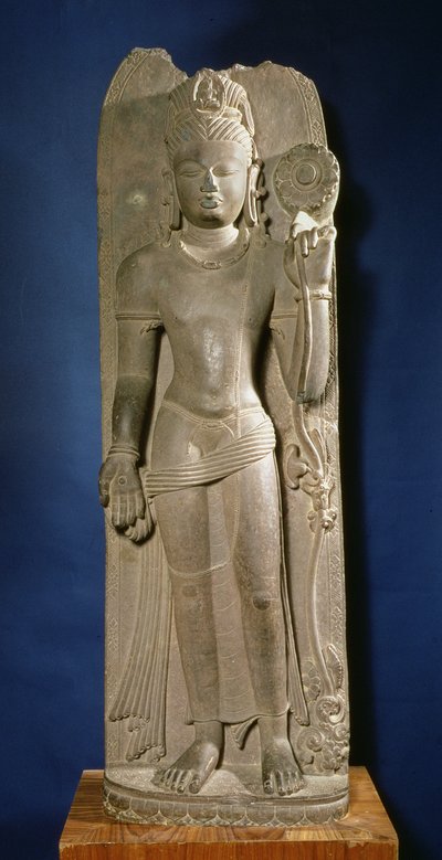 Bodhisattva Padmapani, Nalanda, Bihar, Pala-dynastie door Indian School