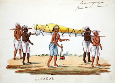 Brahmaanse Begrafenisstoet door Indian School