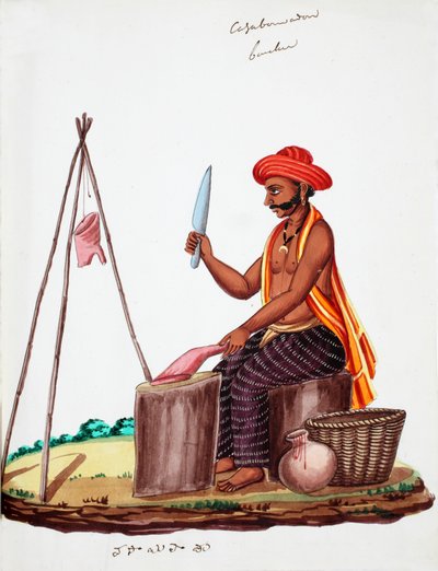 Slager door Indian School