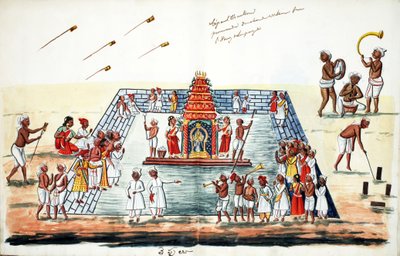 Ceremonie door Indian School