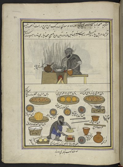 Bereide voedsel- en kebabmakers door Indian School
