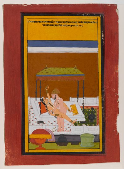 Omhelzend Paar, ca. 1725-1730 door Indian School
