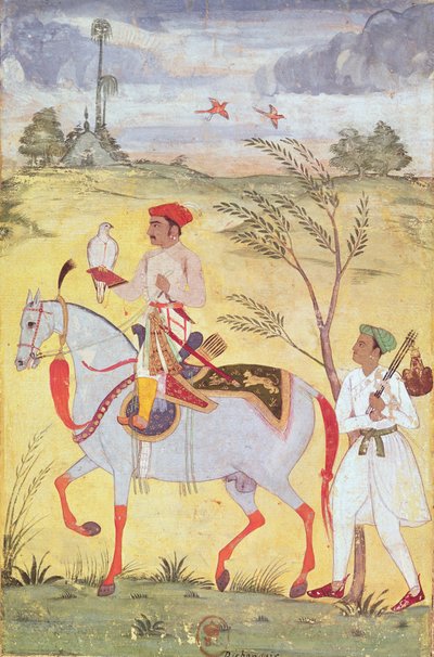Keizer Jahangir (1569-1627) door Indian School