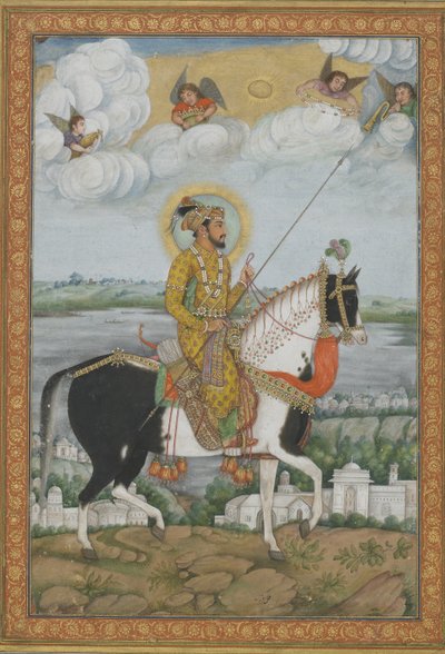 Ruiterportret van de keizer Shah Jahan uit het Kevorkian Album door Indian School