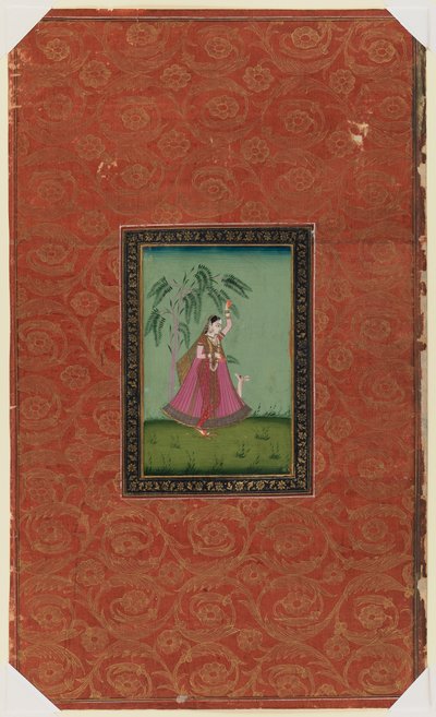 Meisje met een hert, 1875-1900 door Indian School