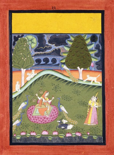 Gormalar Ragini, ca. 1740 door Indian School
