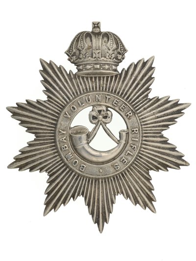 Helmteken, Bombay Volunteer Rifles, 1877-1901 door Indian School