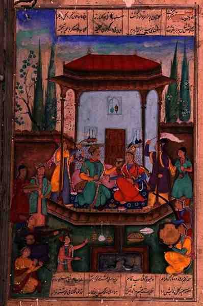 Iskandar op de Troon, folio 88a, uit 