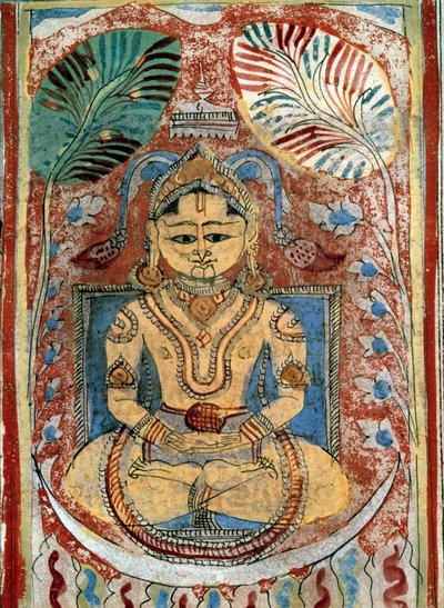 Jainisme: voorstelling van een Jain profeet door Indian School