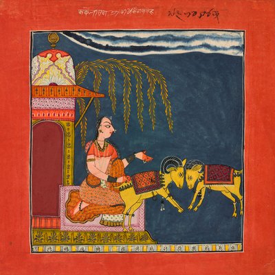 Kaccheli Ragini, uit een Ragamala door Indian School