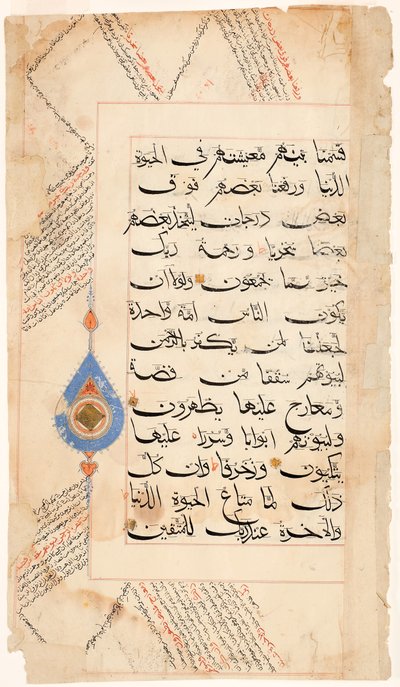 Koranpagina, ca. 1400 door Indian School