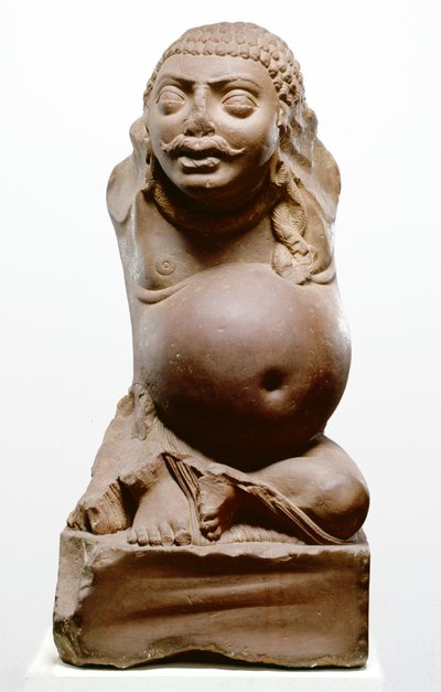Kubera, Hindoe God van Rijkdom, Ramnagar cultuur, uit Ahichatra, Uttar Pradesh, 200 AD door Indian School