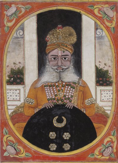 Maharaja Sardar Singh, heerser van Bikaner, 1851-71 door Indian School