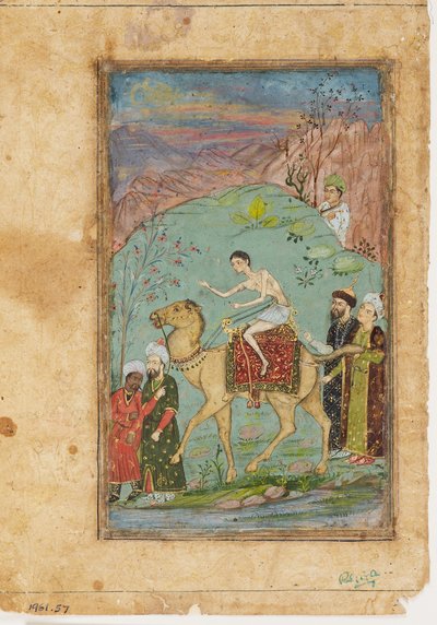 Majnun op een kameel door Indian School
