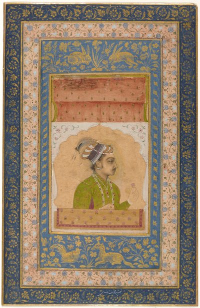 Miniatuurportret van Dara Shikoh, c.1640 door Indian School