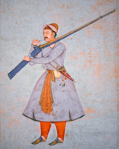Officier van het Mughal-leger, ca. 1585 door Indian School