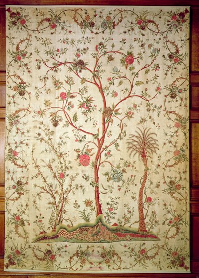 Palampore of deken van de Coromandelkust, ca. 1770 door Indian School