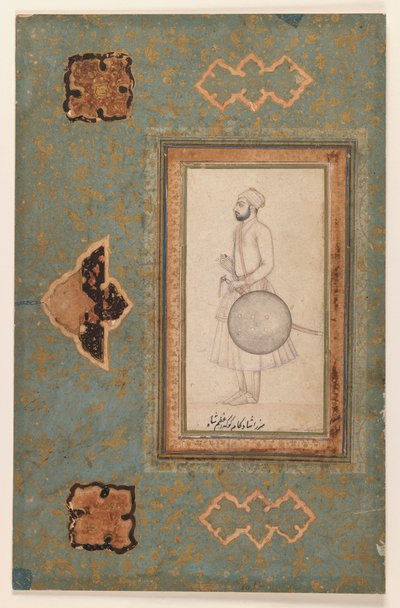 Portret van Kuka Azam Shah, ca.1640 door Indian School