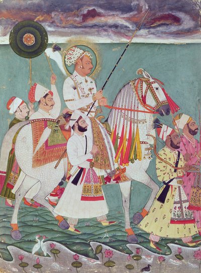 Portret van Maharajah Ajit Singh van Jodhpur (1678-1724) door Indian School