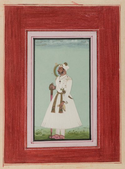 Portret van Rao Vir Singh, ca. 1780-1790 door Indian School