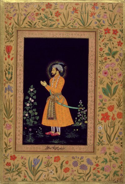 Portret van Shah Jahan (1592-1666) Mughal, ca. 1632 door Indian School