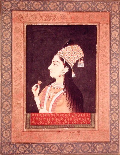 Portret van een prinses door Indian School