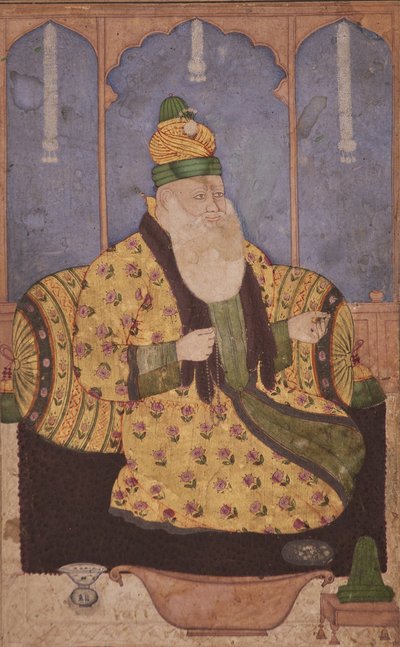 Portret van een soefi-sjeik, c.1670 door Indian School