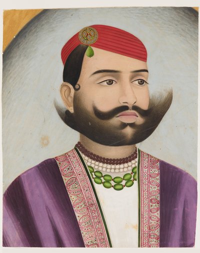 Portret van een man, mogelijk begin 20e eeuw door Indian School