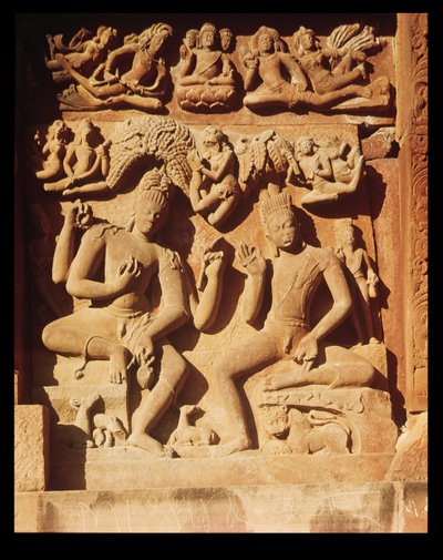 Reliëf uit de Tempel van Vishnu, ca. 500 AD door Indian School