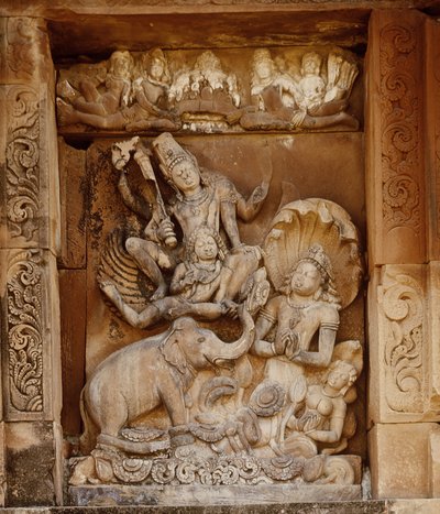 Reliëf uit de Tempel van Vishnu, ca. 500 AD door Indian School