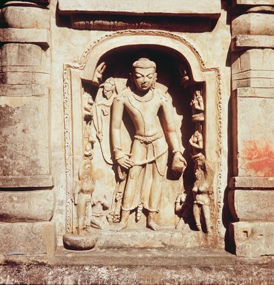 Reliëf van de hoofdtempel van Site III, 320-530 door Indian School