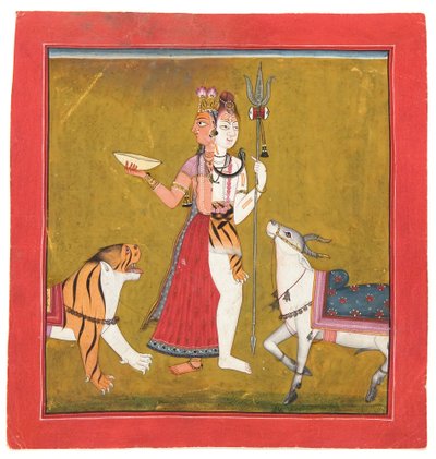 Shiva Ardhanarishvara, c.1715 door Indian School
