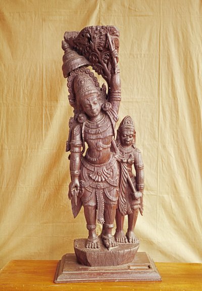 Sri Rama en Hanuman door Indian School