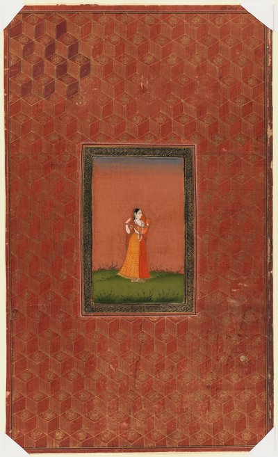 Staande vrouw door Indian School
