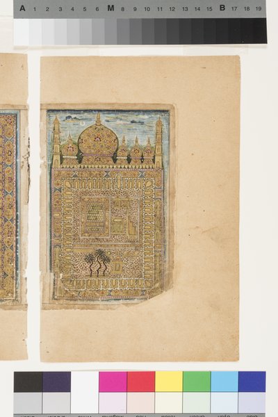 Het graf van de Profeet in Medina, ca. 1660 door Indian School