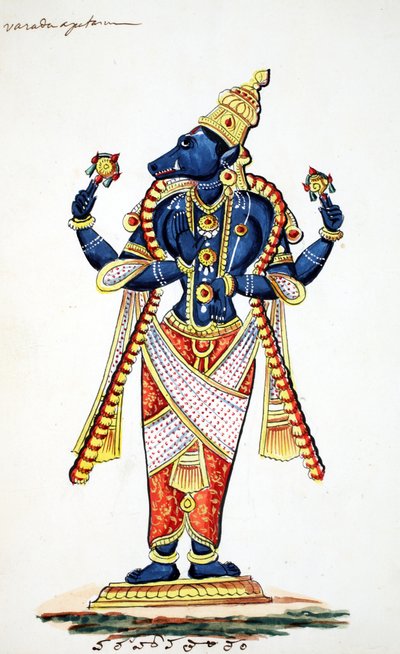 Varaha, Zwijn Avatar van Vishnu door Indian School