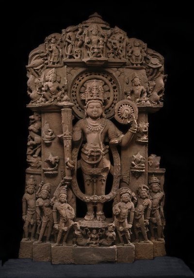 Vishnu en zijn avatars door Indian School