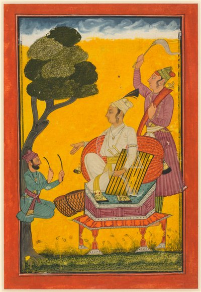 Vivaca Ragaputra, een blad uit de Ragamala-serie door Indian School
