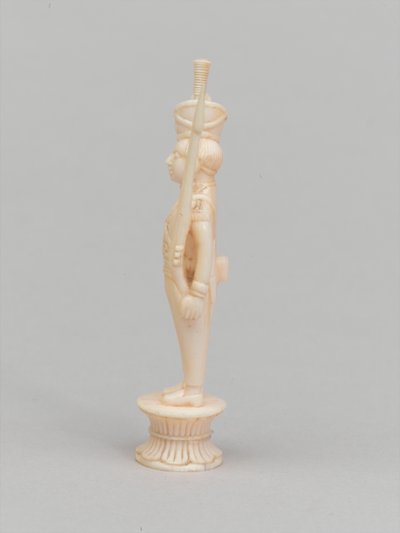Witte pion, schaakstuk, India, ca. 1820 door Indian School