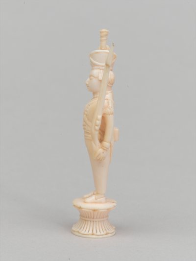Witte pion, schaakstuk, India, ca. 1820 door Indian School