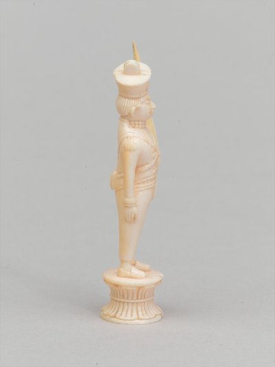 Witte pion, schaakstuk, India, ca. 1820 door Indian School