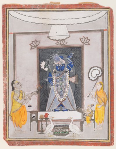 Aanbidding van Shrinathaji door Indian School