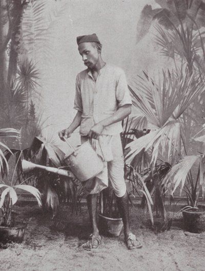 Bombay / Mumbai: Tuinman (z/w foto) door Indian photographer