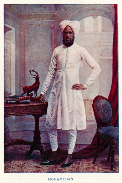 Indiase Inboorlingen: Mohamedaan (gekleurde foto) door Indian photographer