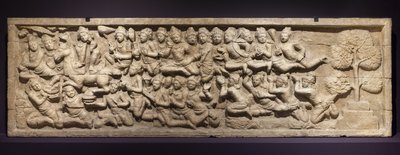 De grote start. Indonesië, Java, Borobudur. Eind 19e eeuw door Indonesian
