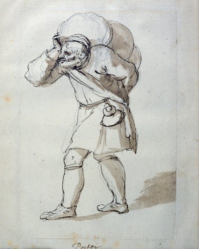 Een beladen drager door Inigo Jones