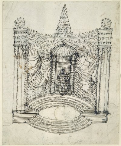 Een troon door Inigo Jones