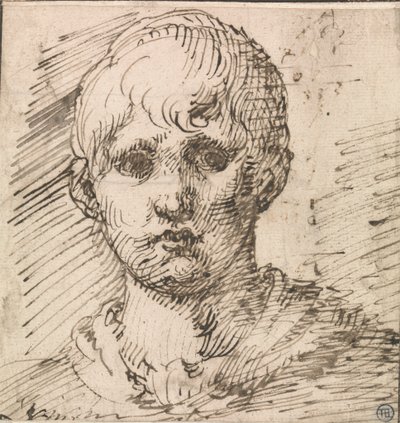 Hoofd van een jongen door Inigo Jones