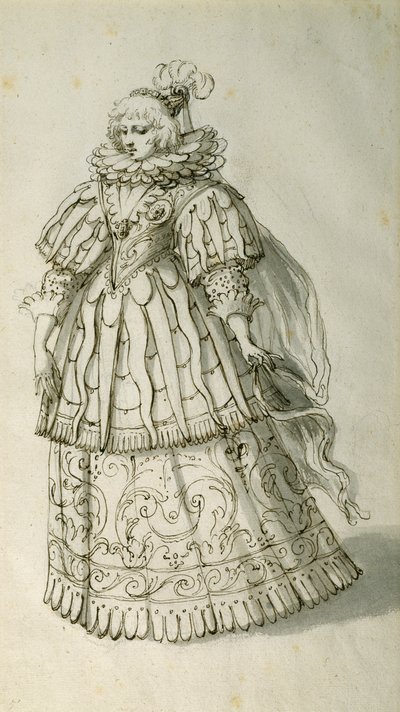 Masquer, ca. 1638 door Inigo Jones