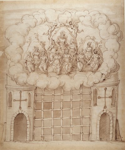 De bevrijding van de dochters van de ochtend door Inigo Jones
